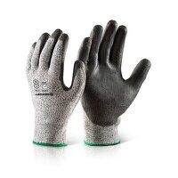 PU Coated Cut Resistant Glove Black M (1 Pair)