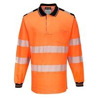 PW3 Hi-Vis Cotton Comfort Polo Shirt L/S  (Or...