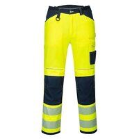 Portwest PW3 Hi-Vis Work Trousers (Yellow/Nav...