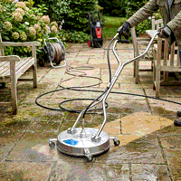 Sealey PWAK18 18 Surface Cleaner with Dual Handle  Rotating Spray Bar - Stainless Steel