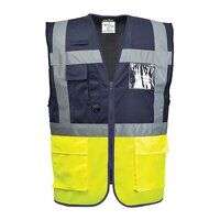 Paris Executive Vest (Yellow/Navy / XL / Regu...