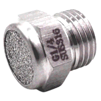 M5 Pneumatic Silencer/Muffler BSPP Stainless Steel 316