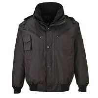 Portwest 4-in-1 Bomber Jacket (Black / L / Re...