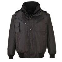 Portwest 4-in-1 Bomber Jacket (Black / M / Re...