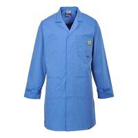 Portwest Anti-Static ESD Coat (Hamilton Blue ...
