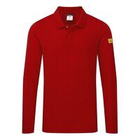 Portwest Anti-Static ESD Polo L/S (Deep Red /...