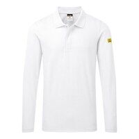 Portwest Anti-Static ESD Polo L/S (White / L ...