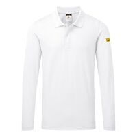 Portwest Anti-Static ESD Polo L/S (White / XS...