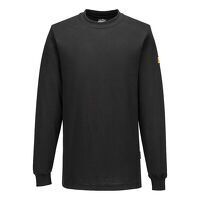 Portwest Anti-Static ESD T-Shirt L/S (Black / L / R)