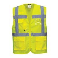 Portwest Athens Hi-Vis Mesh Executive Vest (Y...
