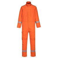 Portwest Bizflame Work Lightweight Stretch Panelled Coverall  (Orange / M / Regular Fit)