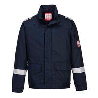 Portwest Bizflame Work Lightweight Stretch Panelled Jacket (Navy / XL / Regular Fit)