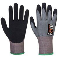 Portwest CT Cut F13 Nitrile Glove (Grey/Black / XS / R)