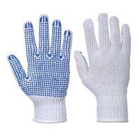 Portwest Classic Polka Dot Glove (White/Blue ...