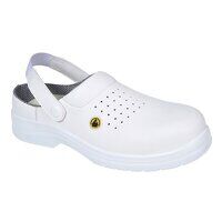 Portwest Compositelite ESD Perforated Safety Clog SB AE (White / 39 / R)