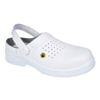 Portwest Compositelite ESD Perforated Safety Clog SB AE (White / 43 / R)