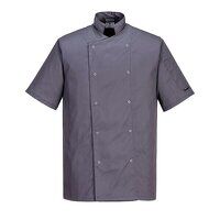 Portwest Cumbria Chefs Jacket S/S (Slate Grey...