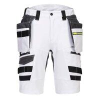 Portwest DX4 Detachable Holster Pocket Shorts (White / 33 / R)