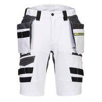 Portwest DX4 Detachable Holster Pocket Shorts (White / 34 / R)