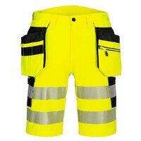 Portwest DX4 Hi-Vis Holster Pocket Shorts (Ye...