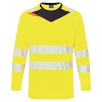 Portwest DX4 Hi-Vis T-Shirt L/S (Yellow/Black...