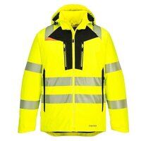 Portwest DX4 Hi-Vis Winter Jacket (Yellow/Bla...