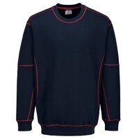 Portwest Essential Two Tone Sweatshirt (Navy/Red / M / R)