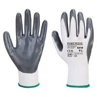 Portwest Flexo Grip Nitrile Glove (Grey/White / S / W)