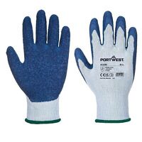 Portwest Grip Glove - Latex (Grey/Blue / S)