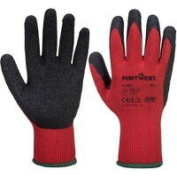 Portwest Grip Glove - Latex (Red/Black / L)