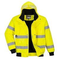 Portwest Hi-Vis 3-in-1 Bomber Jacket (Yellow ...