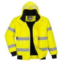 Portwest Hi-Vis 3-in-1 Bomber Jacket (Yellow ...