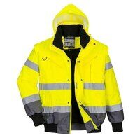 Portwest Hi-Vis 3-in-1 Contrast Bomber Jacket...