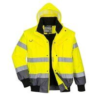Portwest Hi-Vis 3-in-1 Contrast Bomber Jacket...