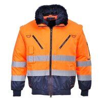 Portwest Hi-Vis 3-in-1 Contrast Pilot Jacket ...