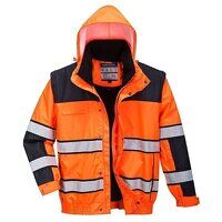 Portwest Hi-Vis 3-in-1 Contrast Winter Bomber...