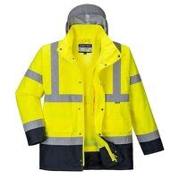 Portwest Hi-Vis 4-in-1 Contrast Traffic Jacke...