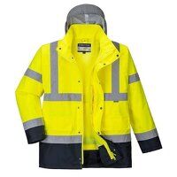 Portwest Hi-Vis 4-in-1 Contrast Traffic Jacke...