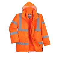 Portwest Hi-Vis Breathable Interactive Rain T...