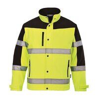 Portwest Hi-Vis Contrast 3 Layer Softshell Ja...