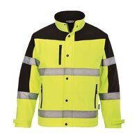Portwest Hi-Vis Contrast 3 Layer Softshell Ja...