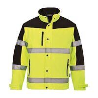 Portwest Hi-Vis Contrast 3 Layer Softshell Ja...