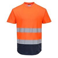Portwest Hi-Vis Contrast Mesh Insert Short Sl...