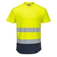 Portwest Hi-Vis Contrast Mesh Insert Short Sl...