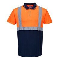 Portwest Hi-Vis Contrast Short Sleeved Polo S...
