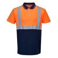 Portwest Hi-Vis Contrast Short Sleeved Polo S...