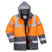 Portwest Hi-Vis Contrast Winter Traffic Jacke...