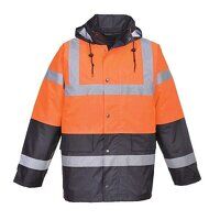 Portwest Hi-Vis Contrast Winter Traffic Jacke...