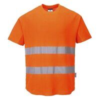 Portwest Hi-Vis Cotton Comfort Mesh Insert Sh...