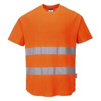 Portwest Hi-Vis Cotton Comfort Mesh Insert Sh...